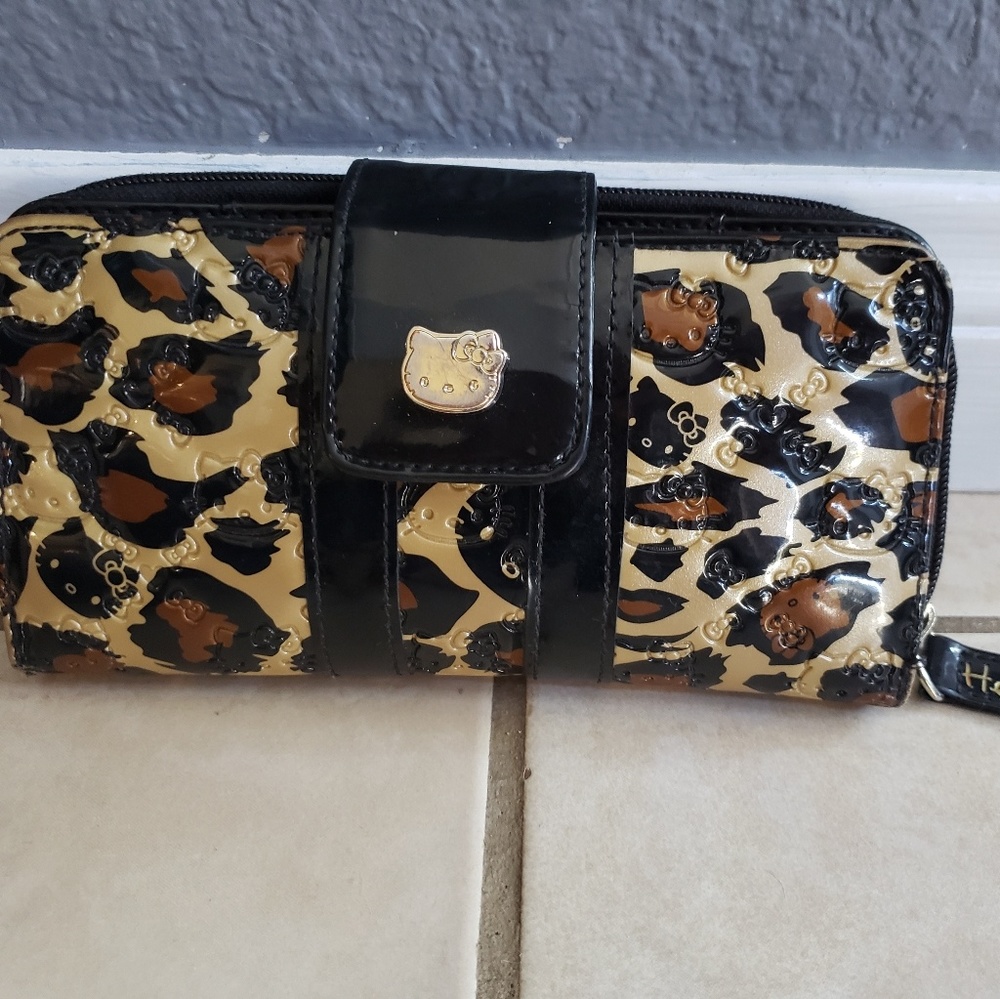 🖤🐆👛Cheetah Loungefly Hello Kitty Wallet 👛🐆🖤
